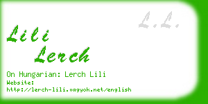 lili lerch business card